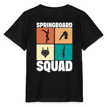Kunstspringen Turmspringer Sprungbrett - Stanley/Stella Kinder T-Shirt MINI CREATOR  - Schwarz - Vorne - Mikhail (115cm)