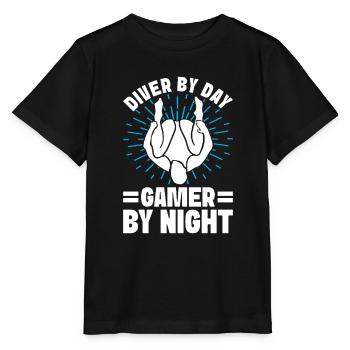 Diving diving board - Stanley/Stella MINI CREATOR Kids’ T-Shirt - black - Front - Mikhail (115cm)