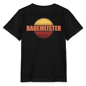 Bademeister Rettungsschwimmer Schwimmmeister Retro - Stanley/Stella Kinder T-Shirt MINI CREATOR  - Schwarz - Vorne - Mikhail (115cm)