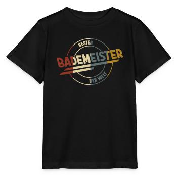 Bademeister Rettungsschwimmer Schwimmmeister - Stanley/Stella Kinder T-Shirt MINI CREATOR  - Schwarz - Vorne - Mikhail (115cm)