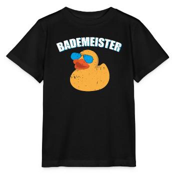 Bademeister Rettungsschwimmer Schwimmmeister - Stanley/Stella Kinder T-Shirt MINI CREATOR  - Schwarz - Vorne - Mikhail (115cm)