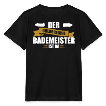Bademeister Rettungsschwimmer Schwimmmeister - Stanley/Stella Kinder T-Shirt MINI CREATOR  - Schwarz - Vorne - Mikhail (115cm)