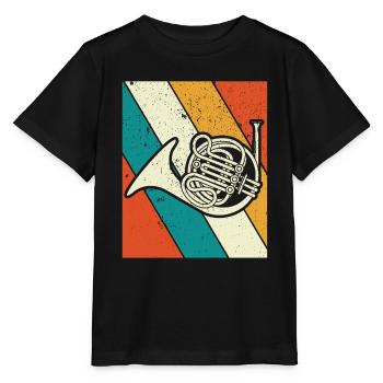 Français corniste Français corniste Français corniste - T-shirt bio MINI CREATOR Stanley/Stella Enfant - noir - Devant - Mikhail (115cm)