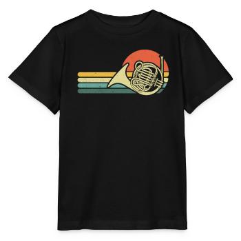 Français corniste Français corniste Français corniste - T-shirt bio MINI CREATOR Stanley/Stella Enfant - noir - Devant - Mikhail (115cm)