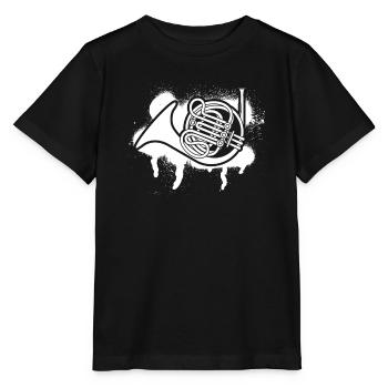 Français corniste Français corniste Français corniste - T-shirt bio MINI CREATOR Stanley/Stella Enfant - noir - Devant - Mikhail (115cm)