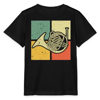 Français corniste Français corniste Français corniste - T-shirt bio MINI CREATOR Stanley/Stella Enfant - noir - Devant - Mikhail (115cm)