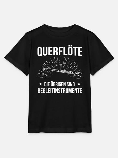 Querflöte Querflötenspieler Querflötist - Stanley/Stella Kinder T-Shirt MINI CREATOR - Schwarz