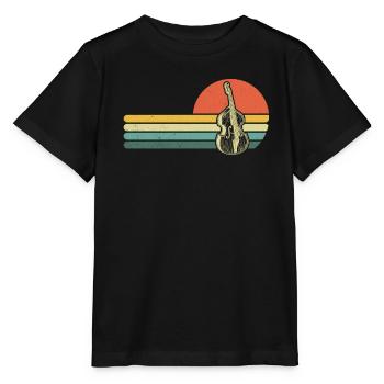 Double bass Double bass player Double bass player - Stanley/Stella MINI CREATOR Kids’ T-Shirt - black - Front - Mikhail (115cm)