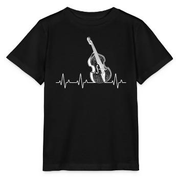 Double bass Double bass player Double bass player - Stanley/Stella MINI CREATOR Kids’ T-Shirt - black - Front - Mikhail (115cm)