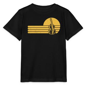 Double bass Double bass player Double bass player - Stanley/Stella MINI CREATOR Kids’ T-Shirt - black - Front - Mikhail (115cm)