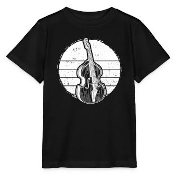 Double bass Double bass player Double bass player - Stanley/Stella MINI CREATOR Kids’ T-Shirt - black - Front - Mikhail (115cm)