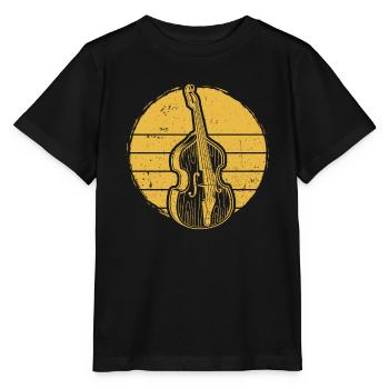 Double bass Double bass player Double bass player - Stanley/Stella MINI CREATOR Kids’ T-Shirt - black - Front - Mikhail (115cm)
