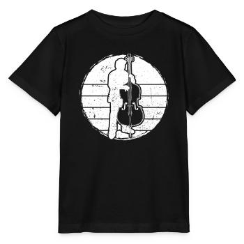 Double bass Double bass player Double bass player - Stanley/Stella MINI CREATOR Kids’ T-Shirt - black - Front - Mikhail (115cm)