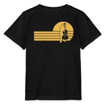 Double bass Double bass player Double bass player - Stanley/Stella MINI CREATOR Kids’ T-Shirt - black - Front - Mikhail (115cm)