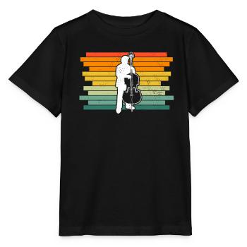 Double bass Double bass player Double bass player - Stanley/Stella MINI CREATOR Kids’ T-Shirt - black - Front - Mikhail (115cm)