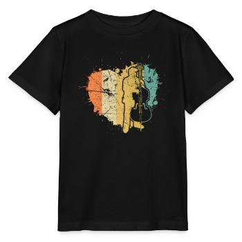 Double bass Double bass player Double bass player - Stanley/Stella MINI CREATOR Kids’ T-Shirt - black - Front - Mikhail (115cm)