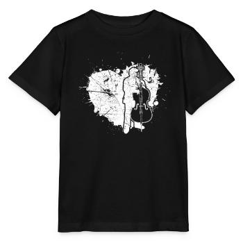 Double bass Double bass player Double bass player - Stanley/Stella MINI CREATOR Kids’ T-Shirt - black - Front - Mikhail (115cm)