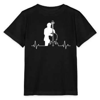 Double bass Double bass player Double bass player - Stanley/Stella MINI CREATOR Kids’ T-Shirt - black - Front - Mikhail (115cm)