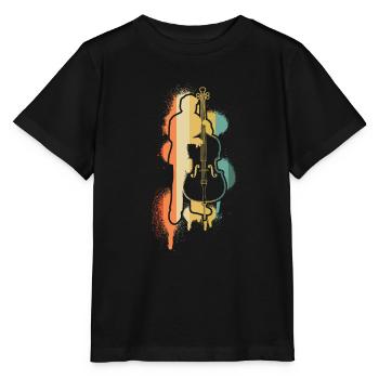 Double bass Double bass player Double bass player - Stanley/Stella MINI CREATOR Kids’ T-Shirt - black - Front - Mikhail (115cm)