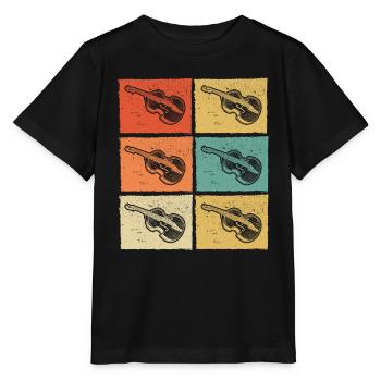 Double bass Double bass player Double bass player - Stanley/Stella MINI CREATOR Kids’ T-Shirt - black - Front - Mikhail (115cm)