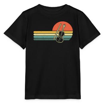 Violin Violinist Violinist - Stanley/Stella MINI CREATOR Kids’ T-Shirt - black - Front - Mikhail (115cm)