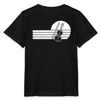 Violin Violinist Violinist - Stanley/Stella MINI CREATOR Kids’ T-Shirt - black - Front - Mikhail (115cm)