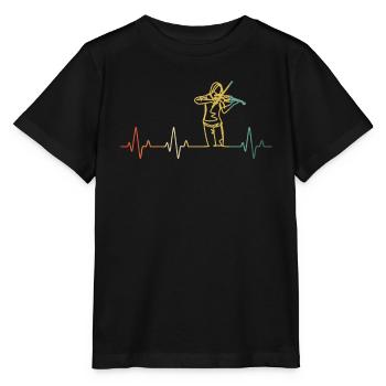 Violin Violinist Violinist - Stanley/Stella MINI CREATOR Kids’ T-Shirt - black - Front - Mikhail (115cm)