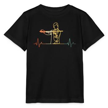 Violin Violinist Violinist - Stanley/Stella MINI CREATOR Kids’ T-Shirt - black - Front - Mikhail (115cm)