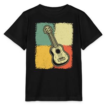 Ukulélé Joueur de ukulélé Ukuléléliste - T-shirt bio MINI CREATOR Stanley/Stella Enfant - noir - Devant - Mikhail (115cm)