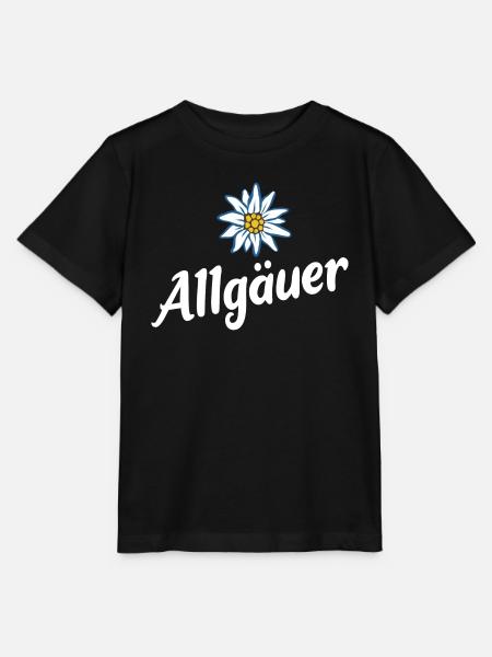 Allgäuer - Alpen Edelweiß aus dem Allgäu - Stanley/Stella Kinder T-Shirt MINI CREATOR - Schwarz