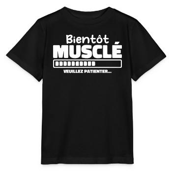 Soon to be muscular - please wait - Stanley/Stella MINI CREATOR Kids’ T-Shirt - black - Front - Mikhail (115cm)