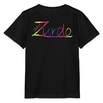 Je suis gaucher - T-shirt bio MINI CREATOR Stanley/Stella Enfant - noir - Devant - Mikhail (115cm)
