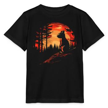 Squirrel Forest Tree Squirrel Squirrel - Stanley/Stella MINI CREATOR Kids’ T-Shirt - black - Front - Mikhail (115cm)