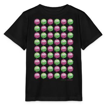 Wipe & mop pattern - Stanley/Stella MINI CREATOR Kids’ T-Shirt - black - Front - Mikhail (115cm)