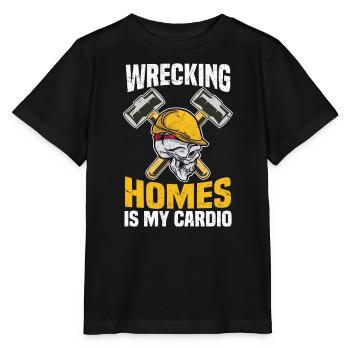 Wrecking Homes is my Cardio Construction DIY - Stanley/Stella MINI CREATOR Kids’ T-Shirt - black - Front - Mikhail (115cm)