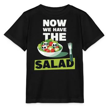 Maintenant, nous avons la salade - T-shirt bio MINI CREATOR Stanley/Stella Enfant - noir - Devant - Mikhail (115cm)