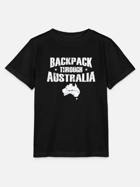 Backpack through Australia Abenteuer - Stanley/Stella Kinder T-Shirt MINI CREATOR - Schwarz