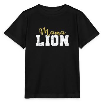 Mama Lion Africa Lion Predator King - Stanley/Stella MINI CREATOR Kids’ T-Shirt - black - Front - Mikhail (115cm)