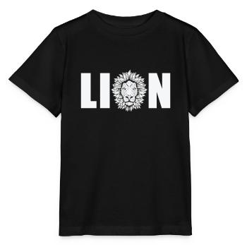 Lion Africa Lion Predator King Safari - Stanley/Stella MINI CREATOR Kids’ T-Shirt - black - Front - Mikhail (115cm)