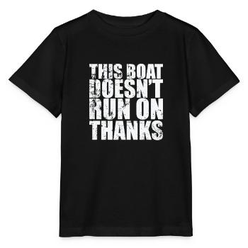 Ce bateau ne fonctionne pas sur le voilier Thanks - T-shirt bio MINI CREATOR Stanley/Stella Enfant - noir - Devant - Mikhail (115cm)