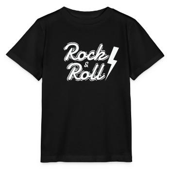 Rock & Roll Musikstil Genre Gitarre Rockband - Stanley/Stella Kinder T-Shirt MINI CREATOR  - Schwarz - Vorne - Mikhail (115cm)