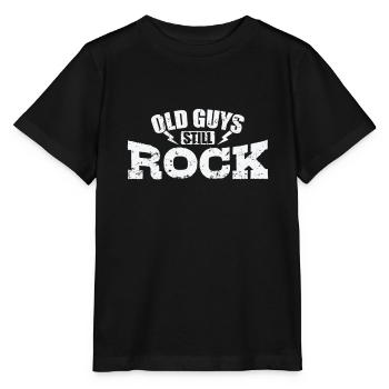 Old Guys still Rock Musikstil Genre Gitarre - Stanley/Stella Kinder T-Shirt MINI CREATOR  - Schwarz - Vorne - Mikhail (115cm)