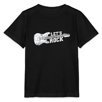 Let’s Rock Musikstil Genre Gitarre Rockband - Stanley/Stella Kinder T-Shirt MINI CREATOR  - Schwarz - Vorne - Mikhail (115cm)