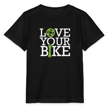 Aimez votre vélo deux-roues mécanique vélo - T-shirt bio MINI CREATOR Stanley/Stella Enfant - noir - Devant - Mikhail (115cm)