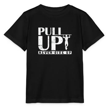 Pull Up Never Give up Calisthenics Fitness - Stanley/Stella MINI CREATOR Kids’ T-Shirt - black - Front - Mikhail (115cm)