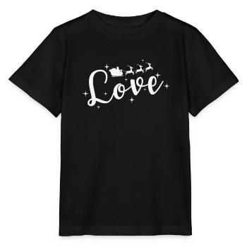 Love Christmas Holiday Contemplation - Stanley/Stella MINI CREATOR Kids’ T-Shirt - black - Front - Mikhail (115cm)