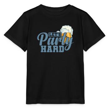Let’s Party Hard Feiern tanzen Musik - Stanley/Stella Kinder T-Shirt MINI CREATOR  - Schwarz - Vorne - Mikhail (115cm)