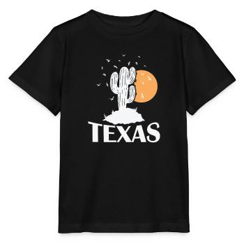 Texas Cactus in the Desert State of the USA - Stanley/Stella MINI CREATOR Kids’ T-Shirt - black - Front - Mikhail (115cm)