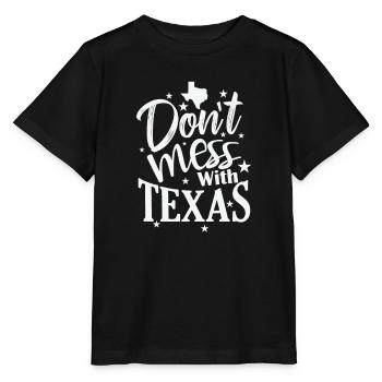 Ne jouez pas avec l’État du Texas des États-Unis - T-shirt bio MINI CREATOR Stanley/Stella Enfant - noir - Devant - Mikhail (115cm)