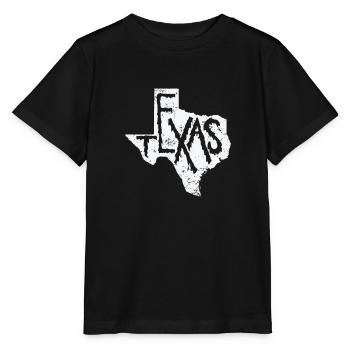 Texas Map Outline State of the USA - Stanley/Stella MINI CREATOR Kids’ T-Shirt - black - Front - Mikhail (115cm)